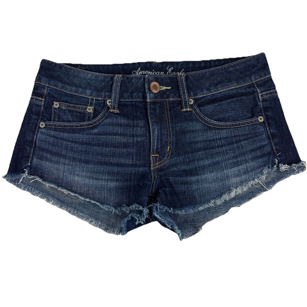 American Eagle Outfitters Jean Shorts‎ Frayed Hem Size 2